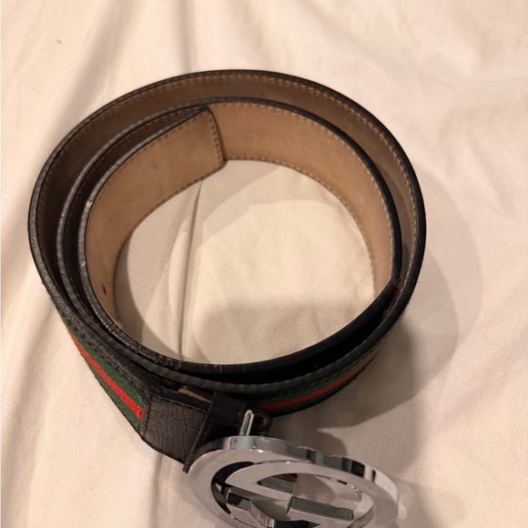 Gucci interlocking Belt with Silver Buckle - Picture 2 of 4